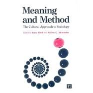 Meaning and Method by Reed,Isaac, 9781594515705