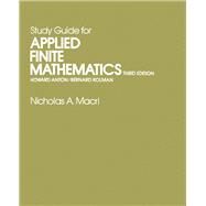Applied Finite Mathematics by Anton, Howard; Kolman, Bernard, 9780120595709