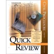 Sum and Substance Quick Review on Civil Procedure by Blaze, Douglas, 9780314145710