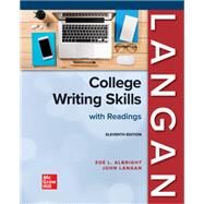 College Writing Skills with Readings by John Langan and Zoe Albright, 9781265635732
