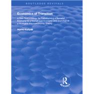 Economics of Transition by Kizilylli, Hsn, 9781138335752