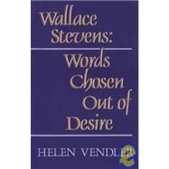Wallace Stevens by Vendler, Helen Hennessy, 9780674945753