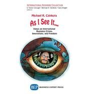 As I See It by Czinkota, Michael R., 9781631575754