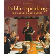 Public Speaking for College and Career by Hamilton Gregory, 9780072905755