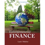 Entrepreneurial Finance by Leach, J. Chris; Melicher, Ronald W., 9781285425757