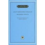 Modern Poets by Giraldi, Lilio Gregorio; Grant, John N., 9780674055759