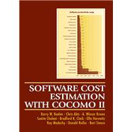 Software Cost Estimation with COCOMO II (paperback) by Boehm, Barry W.; Abts, Chris; Brown, A. Winsor; Chulani, Sunita; Clark, Bradford K.; Horowitz, Ellis; Madachy, Ray; Reifer, Donald J.; Steece, Bert, 9780137025763