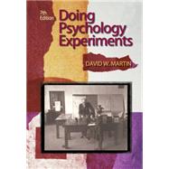 Doing Psychology Experiments by Martin, David W., 9780495115779