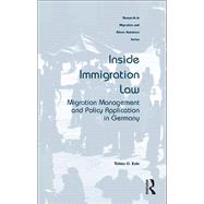 Inside Immigration Law: Migration Management and Policy Application in Germany by Eule,Tobias G., 9781138245785