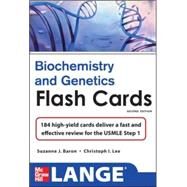 Lange Biochemistry and Genetics Flash Cards 2/E by Baron, Suzanne, 9780071765800