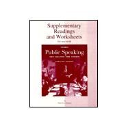 Public Speaking for College and Career: Supplementary Readings and Worksheets by Gregory, Hamilton, 9780072905823
