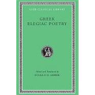 Greek Elegiac Poetry by Gerber, Douglas E., 9780674995826
