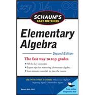 Schaum's Easy Outline of Elementary Algebra, Second Edition by Rich, Barnett, 9780071745833