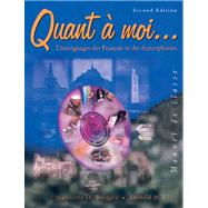 Quant a moi... Temoignages des Franais et des Francophones by Bragger, Jeannette D.; Rice, Donald B., 9780838405857