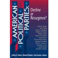 American Political Parties by Cohen, Jeffrey E., 9781568025858