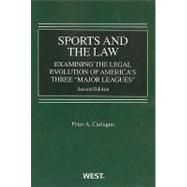 Sports and the Law by Carfagna, Peter A., 9780314275868