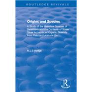 Origins and Species by Hodge, M. J. S., 9781138325869