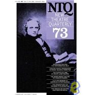 New Theatre Quarterly 73 by Edited by Simon Trussler , Clive Barker, 9780521535885
