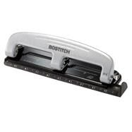 Bostitch EZ Squeeze Three-Hole Punch, 12 Sheet Capacity, Black/Silver (Item #255722) by Bostitch, 8780000135897