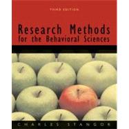 Research Methods For The Behavioral Sciences by Stangor, Charles, 9780618705917
