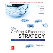 ISE Crafting and Executing Strategy: Concepts by Arthur Thompson Jr, 9781260565935