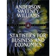 Statistics for Business and Economics by Anderson, David Ray, 9780538875936