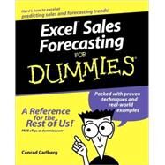 Excel Sales Forecasting For Dummies by Carlberg, Conrad, 9780764575938
