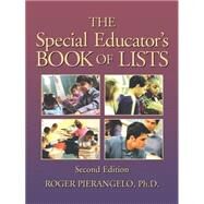 The Special Educator's Book of Lists by Pierangelo, Roger, 9780787965938