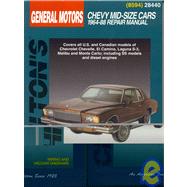 Chilton's General Motors: Chevy Mid-Size Cars : 1964-88 Repair Manual by Freeman, Kerry A., 9780801985942