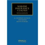 Marine Insurance Clauses by Hudson; Geoffrey N., 9781842145944