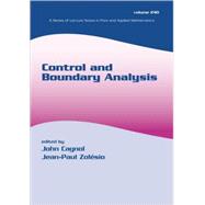 Control And Boundary Analysis by Cagnol; John, 9781574445947