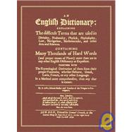 An English Dictionary by COLES, ELISHA, 9781584775959