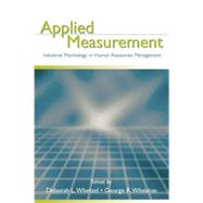 Applied Measurement: Industrial Psychology in Human Resources Management by Whetzel,Deborah L., 9781138875968