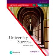 University Success Listening/Speaking A2 by Cavage, Christina; Pearson Education, 9780135245972