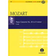 Piano Concerto No. 20 in D Minor Eulenburg Audio+Score Series, Vol. 97 by Amadeus Mozart, Wolfgang; Badura-Skoda, Paul, 9783795765972