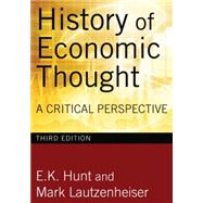 History of Economic Thought, 3rd Edition: A Critical Perspective by Hunt,E. K., 9780765625984