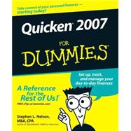 Quicken 2007 For Dummies by Nelson, Stephen L., 9780470046005