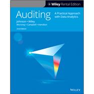 Auditing A Practical Approach with Data Analytics [Rental Edition] by Johnson, Raymond N.; Wiley, Laura Davis, 9781119786009