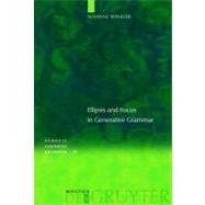 Ellipsis And Focus in Generative Grammar by Winkler, Susanne, 9783110186017