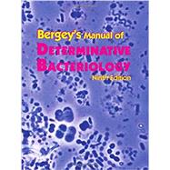 Bergey's Manual of Determinative Bacteriology by Holt, John G., 9780683006032