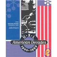 Uxl American Decades Cumulative Indexs 1900-1999: Includes Indexes for the Complete Ten-Volume Set by Nagel, Rob; Pendergast, Sara; Pendergast, Tom, 9780787666040