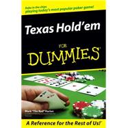 Texas Hold'em For Dummies by Harlan, Mark, 9780470046043