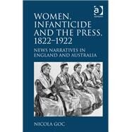 Women, Infanticide and the Press, 18221922: News Narratives in England and Australia by Goc,Nicola, 9781409406044