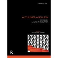 Althusser and Law by de Sutter; Laurent, 9780415816045