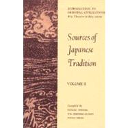 Sources of Japanese Tradition by De Bary, William Theodore, 9780231086059
