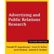 Advertising and Public Relations Research by Jugenheimer, Donald W, 9780765636065