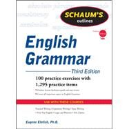 Schaum's Outline of English Grammar, Third Edition by Ehrlich, Eugene, 9780071756075