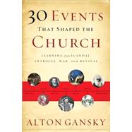 30 Events That Shaped the Church by Gansky, Alton, 9780801016080