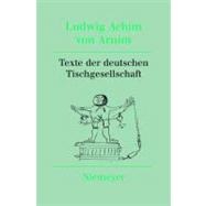 Texte Der Deutschen Tischgesellschaft by Nienhaus, Stefan, 9783484156111