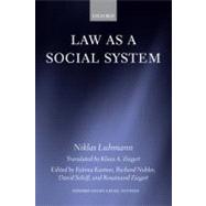 Law as a Social System by Luhmann, Niklas; Ziegert, Klaus; Kastner, Fatima; Nobles, Richard, 9780199546121